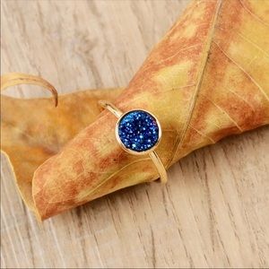 ‼️RESTOCKING‼️24k Gold Plated Druzy Agate Ring